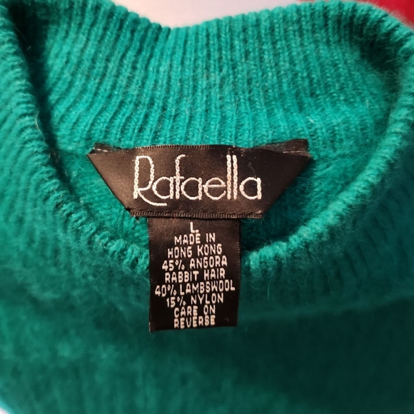 (3) Size Large Vintage Angora Rabbit Mock Turtleneck Sweaters - Picture 2 of 8